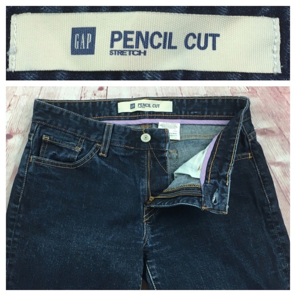 💸GAP Pencil Cut Stretch Denim Jean in size 6R - Picture 3 of 8